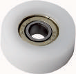 Anlauflager zylindrisch Delrin®, D=37.4mm, d=12.7mm, H=15.7mm