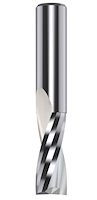 VHM Oberfräser positiv Z2, D=3mm, NL=12mm, GL=60mm, S=6mm, R, pos.