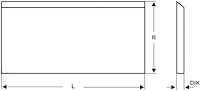 HSS 18 Streifenhobelmesser, 100x30x3mm