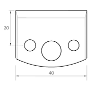 SP Profilmesser, 40mm, Nr. 000