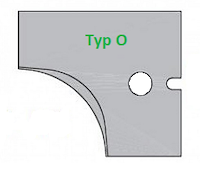 HW Profilmesser R12, oben zu WPL Abrund -/Viertelstabfräser R11-R15 (C072-1115-O), 25x28x2mm