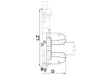 WPL Doppelabplattfräser für CNC, D=160mm, BO=30mm, Z2, P1, R, FA 1+2