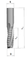VHM Schrupp-Schlichtfräser - smartline Z3, D=12mm, L2=25mm, L1=70mm, S=12x40mm