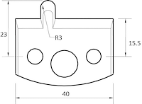 SP Profilmesser, 40mm, Nr. 010