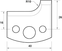 SP Profilmesser, 40mm, Nr. 013