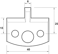 SP Profilmesser, 40mm, Nr. 016