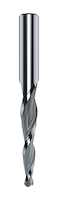 VHM Schaftfräser konisch Z2, D=2.0mm, A=3°, NL=80mm, GL=120mm, S=12mm