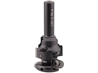 WPL Griffmuldenschaftfräser R2/R5, D=35mm, GL=80mm, S=12mm, mit Spannzangenfutter HSK-F 63