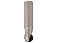 DP Hohlkehlschaftfräser für HPL Z2, D=13mm, RA=6.5mm, NL=10.5mm, GL=70mm, S=12mm, R