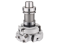 WPL Türfalzfräser 14mm für CNC, D=140mm, ND=112mm, FT=14mm, BO=30mm, LZ=154mm, Z2, R, mit Fräsdorn HSK-F63