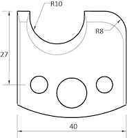 SP Profilmesser, 40mm, Nr. 004