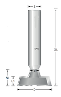 HW T-Nutfräser f. Regalträger Z2, D=33mm, NL=8.6/15mm, GL=60mm, S=12mm, R
