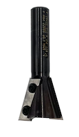 WPL Zinkenfräser 15°, Z2, D=28mm, NL=26mmmm, GL=70mm, S=12mm