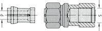 Spannzangenfutter 3-teilig komplett, IG M12x1