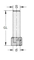 Wechselschaft, GL=40mm, S=12mm