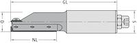 WPL Schaftfräser Z1+1, D=18mm, NL=50mm, GL=116mm, S=20mm, RL