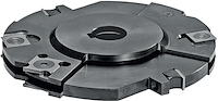 WPL Nut-und Falzfräser verstellbar Z4+4 (CNC), D=125mm, B=4-15mm, BO=20(-30)mm, NT=25mm, R