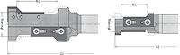 WPL Abrund- / Fasefräser Z1+1, Gr.1, D=34mm, NL=40mm, GL=113mm, S=20mm, R, ohne Messer