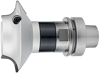 WPL Viertelstabfräser Z2 (R21-R30) mit HSK, D=133mm, A=139.5mm, d=20mm, R