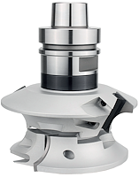 WPL Handlauffräser Z2 mit HSK, D=143mm, A=138mm, d=30mm, R=22.5mm, R