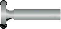 DP T-Nutenfräser Z2, D=31.5mm, NL=15mm, S=12mm