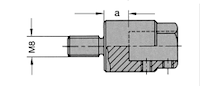 Bohrerspannfutter, D=19mm, GL=40mm, d=10mm, a=5mm, R, Nottmeyer (alte Ausführung)