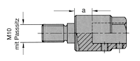 Bohrerspannfutter, D=15.5mm, GL=41mm, d=8mm, a=5mm, R, Biesse, Bustellato, Morbidelli, Torwegge, Weeke