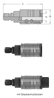 JSOfix Schnellwechselfutter, D=20mm, GL=56.5mm, d=10mm, M8, R