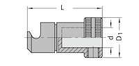 Schnellwechselfutter, D=20mm, GL=37mm, d=10mm, L, Biesse