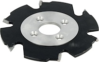 HW Lamellen Nutfräser, D=100mm, B=3.95mm, d=22mm, Z2, V4, 4NL 4,5/36mm