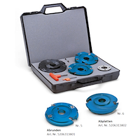 WPL Nut- und Federfräser Set, D=140mm, SB=36.4mm, BO=30(-50)mm, Z2