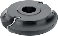 WPL Viertelstabfräser, konvex/konkav, "R30", D=160mm, SB=80mm, BO=30(-40)mm, Z2+2