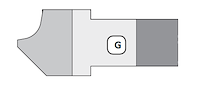 WPL Abrund- und Fasefräser R6-R10, Typ G, D=118mm, SB=24mm, BO=30mm, Z2