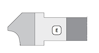 WPL Abrund- und Fasefräser R6-R10, Typ E, D=118mm, SB=24mm, BO=30mm, Z2