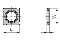 HW Nutmesser 4-schneidig, 18x18x4mm, ø10.4mm, KCR08