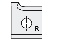 HW Radius-Wechselmesser, 12x14.5x2mm, R2, R