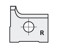 HW Radius-Wechselmesser, 15x14.5x2mm, R2, R