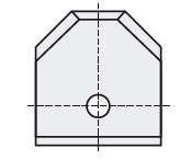 HW Doppel - Radius - Wendeplatte, 16x17.5x2mm, 45°