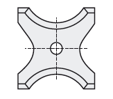HW Doppel - Radius - Wendeplatte, 20x21x2mm, R8