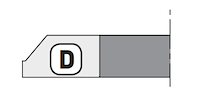 Abdeckscheibe oben Typ D, D=123mm, SB=9mm, BO=30(-50)mm