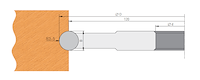 HW Profilmesser "Hohlkehle", R3