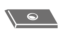 HW Wendeplatte für Aussentüre, 30x12x1.5mm