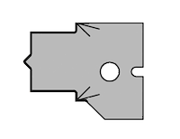 HW Profilmesser zu WPL Kantengetriebefräser G2 (C543-G), 20x25x2mm