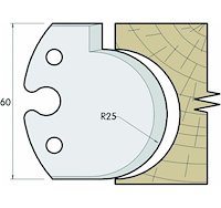 SP Profilmesser, 60mm, Nr. 609