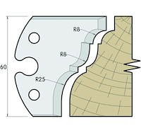 SP Profilmesser, 60mm, Nr. 612