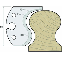 HS Profilmesser, 60mm, Nr. 604
