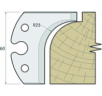 HS Profilmesser, 60mm, Nr. 610