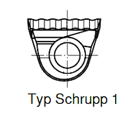 DP Wechselmesser Schrupp1 - "Konstantin® - MINI Schrupp", 9.0x8.0x2.5mm