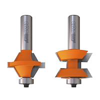 HW Kantenverleimfräser Set, D=40mm, NL=25.4mm, GL=74.5mm, A=30°, S=12.7mm