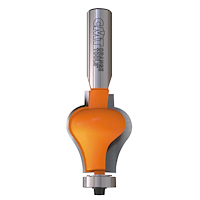 HW Handlauffräser, D=31.7mm, NL=38.1mm, GL=87mm, Profil C, S=12mm